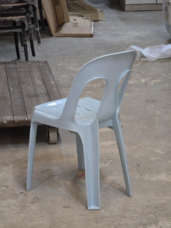Original Robin Hood White chair, rear view