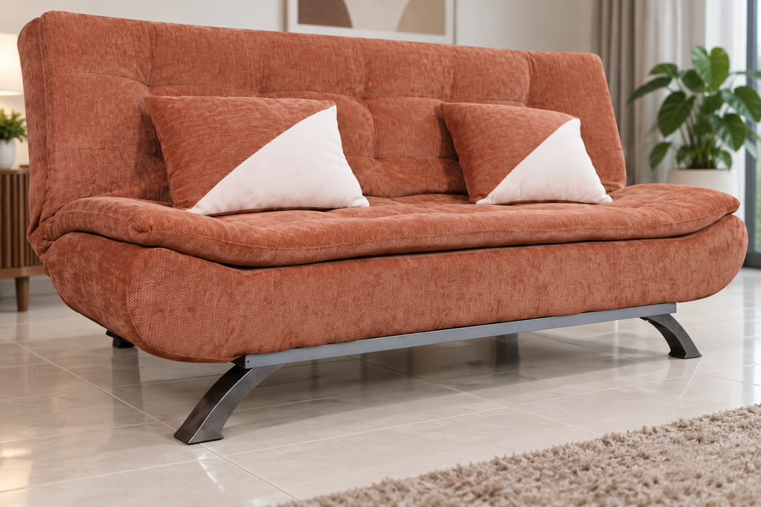Sienna sofa bed support rail and curved metal legs