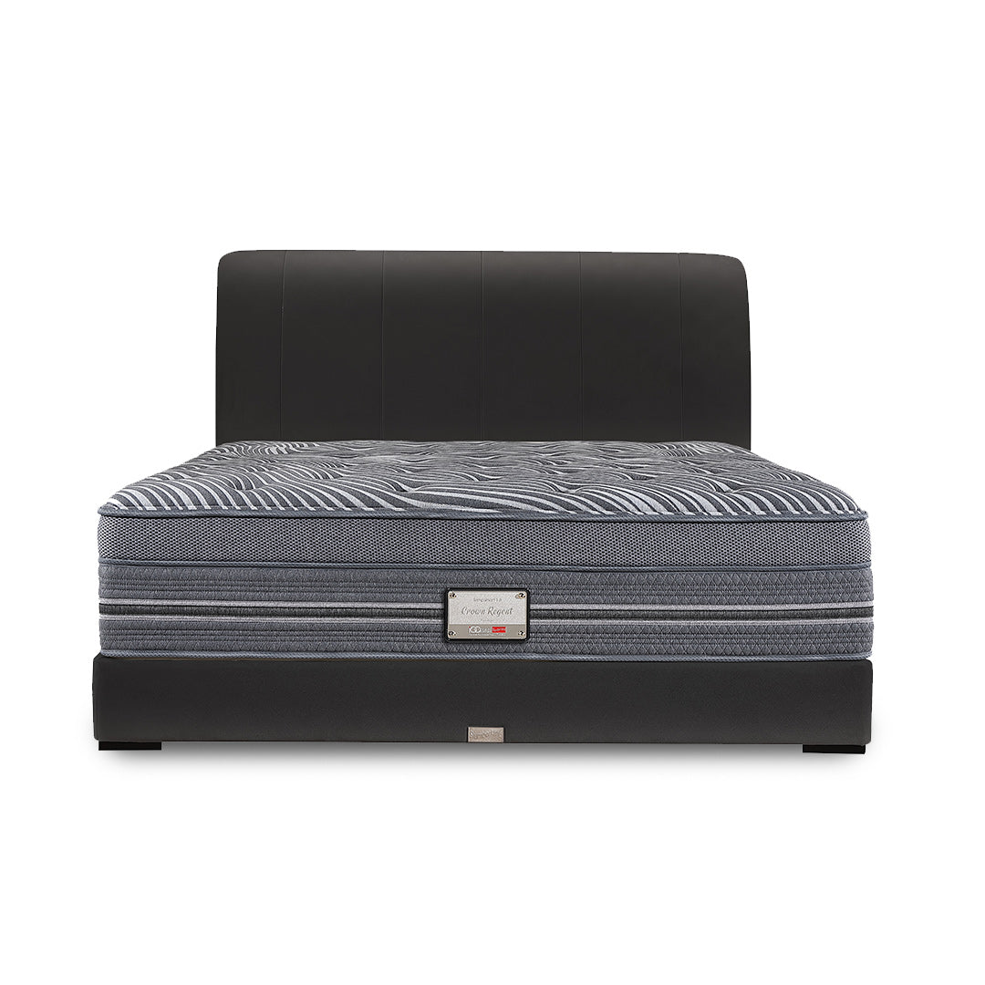 Slumberland TempSmart™ 5.0 Crown Regent mattress — official product photo 3. Bed frames and accessories are for illustration.