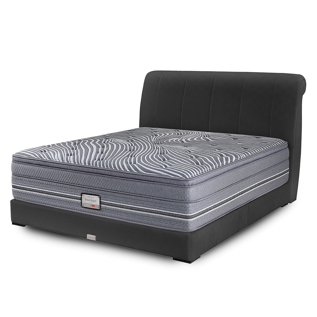 Slumberland TempSmart™ 5.0 Grand Regent mattress — official product photo 1. Bed frames and accessories are for illustration.