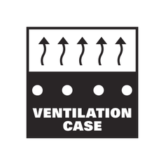 Ventilation case — manufacturer feature symbol