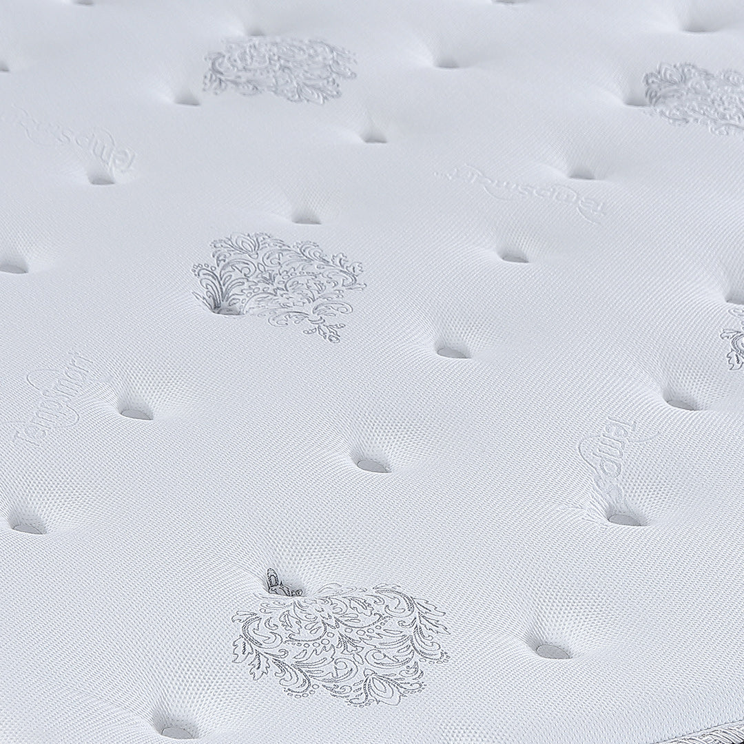 Slumberland TempSmart™ 5.0 Regina I mattress — official photo 4. Bed frame and accessories are for illustration.