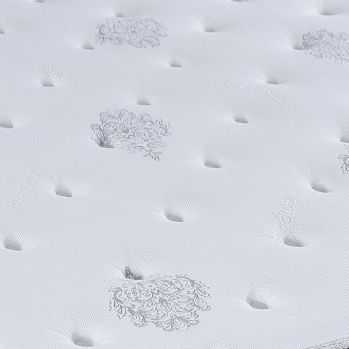 Slumberland TempSmart™ 5.0 Regina I mattress — official photo 4. Bed frame and accessories are for illustration.
