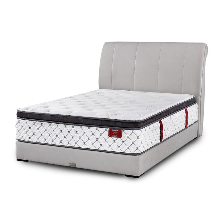 Slumberland TempSmart™ 5.0 Regina II mattress — official product view. Bed frame and accessories are for illustration.