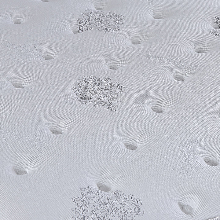 Slumberland TempSmart™ 5.0 Regina II mattress — official photo 4. Bed frame and accessories are for illustration.