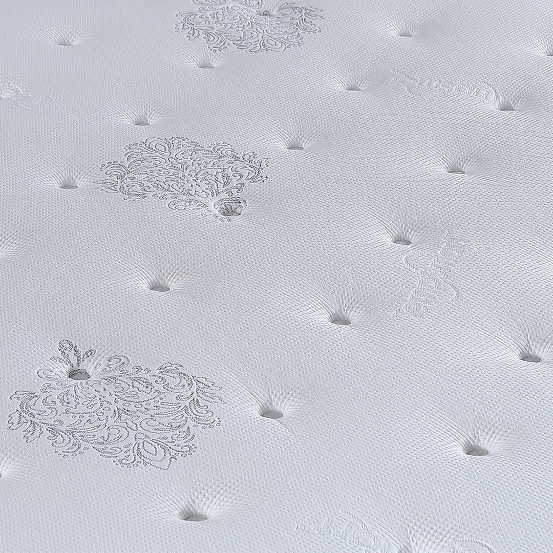 Slumberland TempSmart™ 5.0 Regis II mattress — official photo 4. Bed frame and accessories are for illustration.