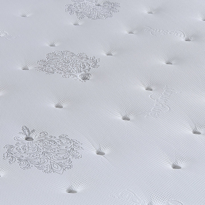 Slumberland TempSmart™ 5.0 Regis II mattress — official photo 4. Bed frame and accessories are for illustration.