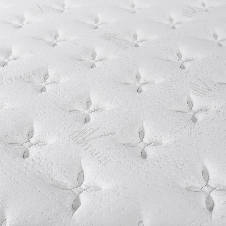 Slumberland Vitalize Elite mattress — official product photo 5. Bed frames and accessories are for illustration.