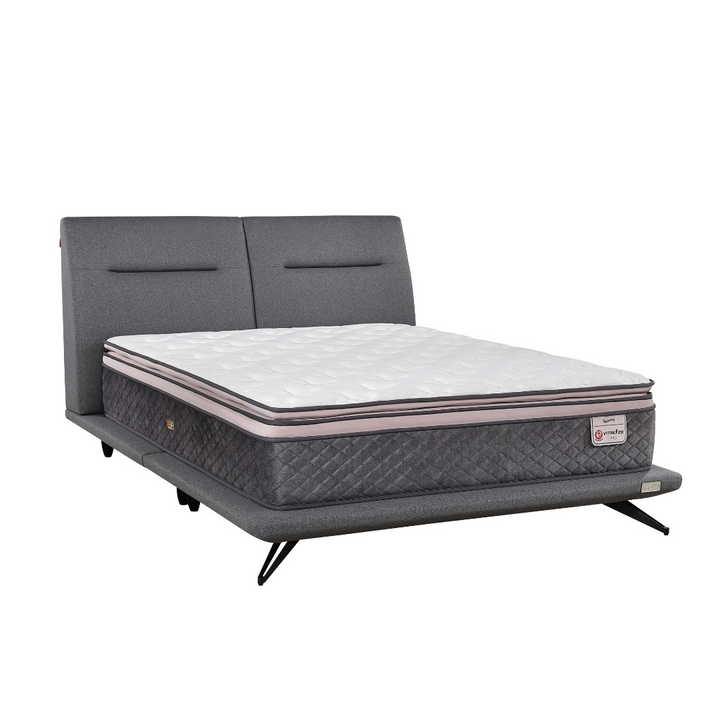 Slumberland Vitalize Pro mattress — official product view. Bed frame and accessories are for illustration.