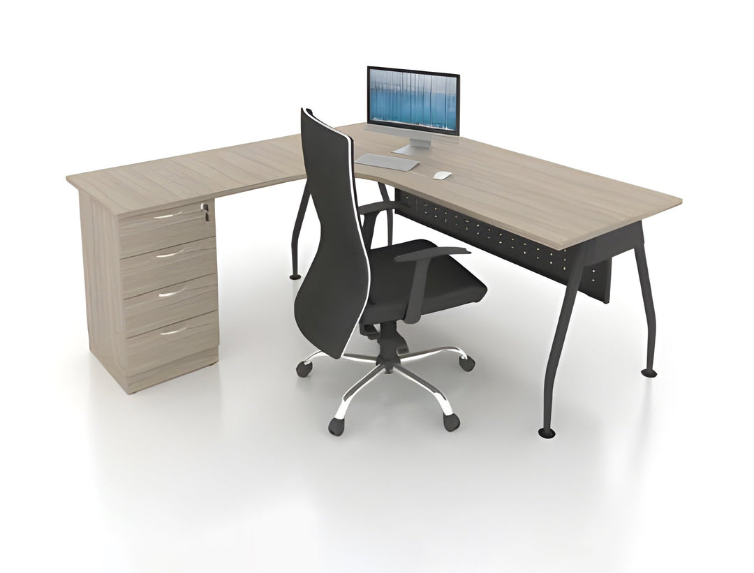 A-Leg Modern L-Shape Desk - Lian Star