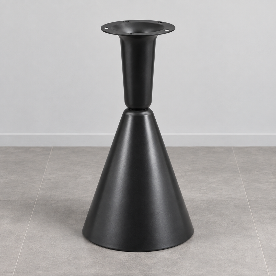 Table leg/base design L1-056-BK; tabletop not included