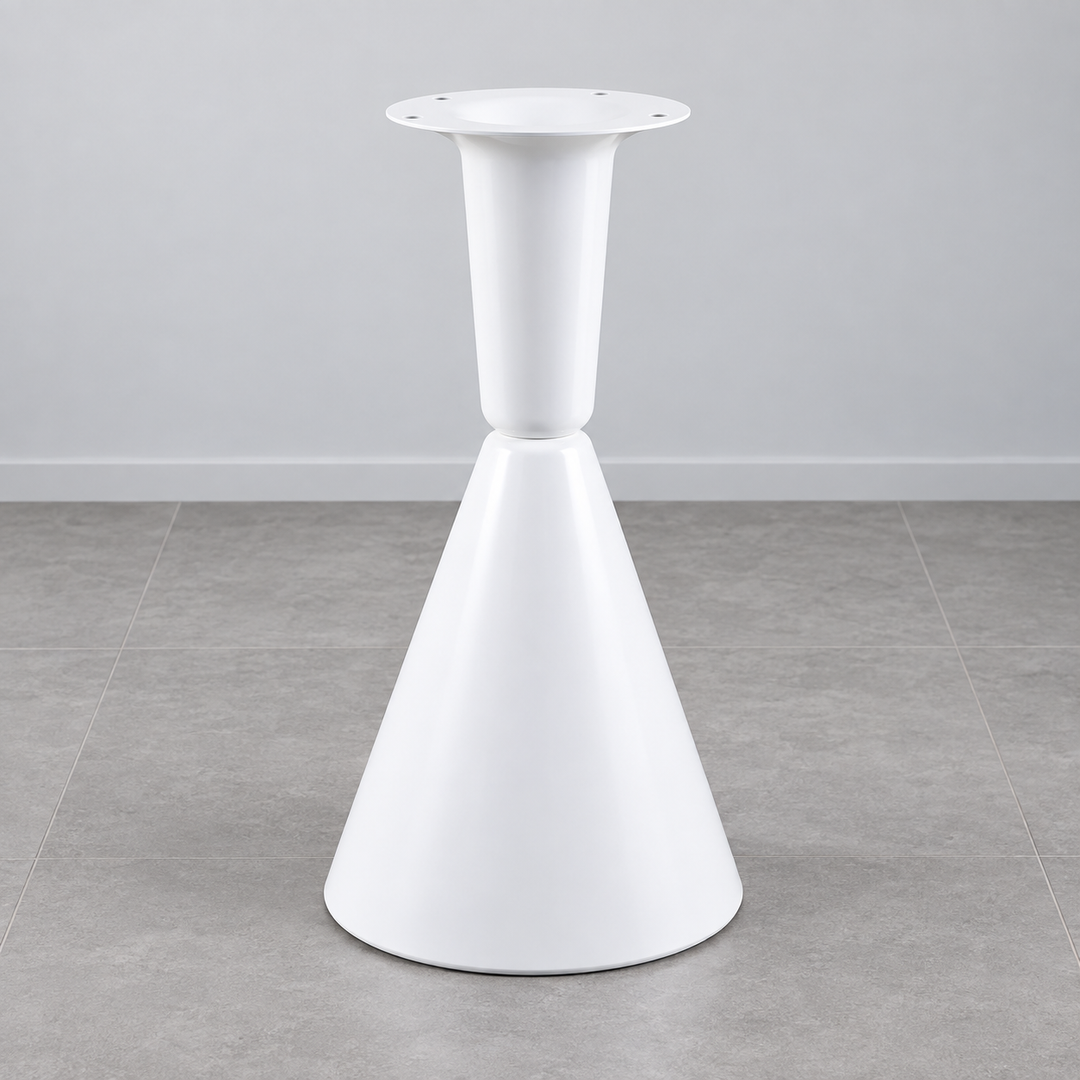 Table leg/base design L1-056-WH; tabletop not included