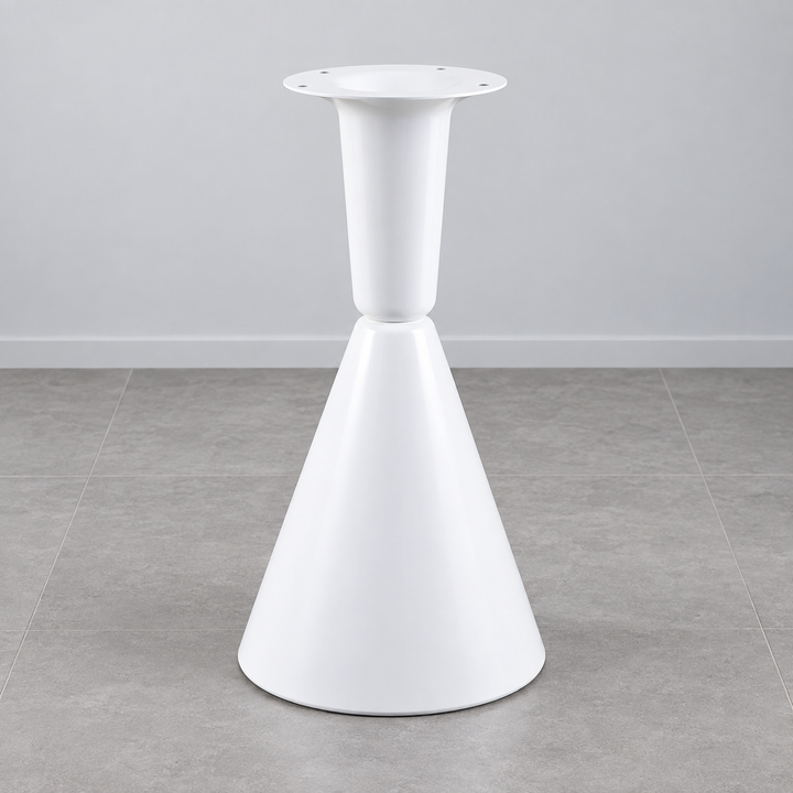 Table leg/base design L1-056-WH; tabletop not included