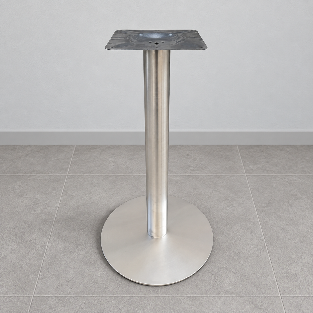 Table leg/base design L1-450RD-SS; tabletop not included