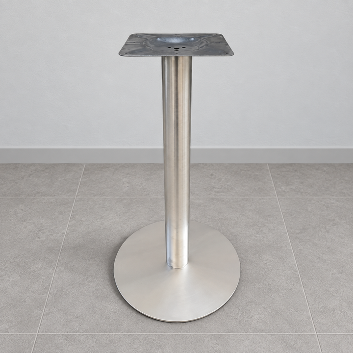 Table leg/base design L1-450RD-SS; tabletop not included