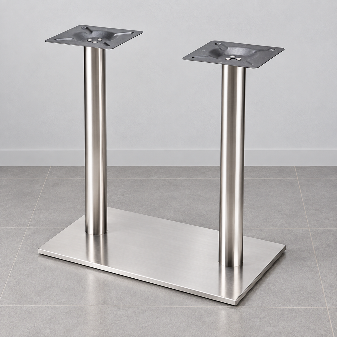 Table leg/base design L2-4070RE-SS; tabletop not included