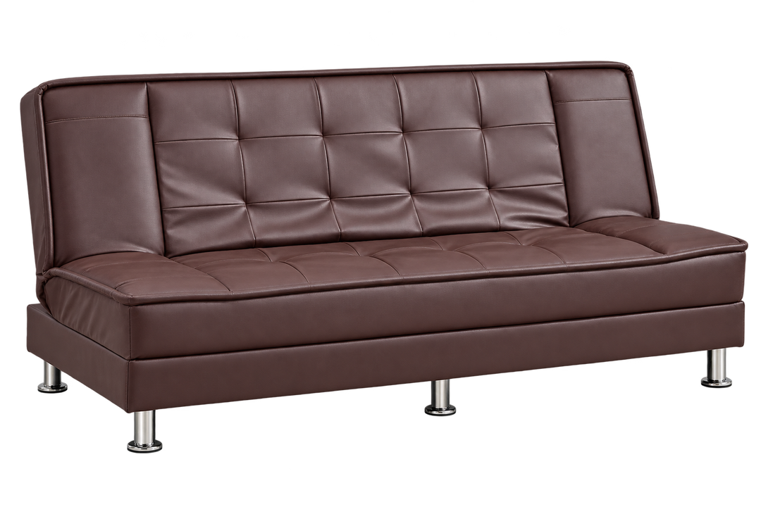 Vito leather convertible sofa bed