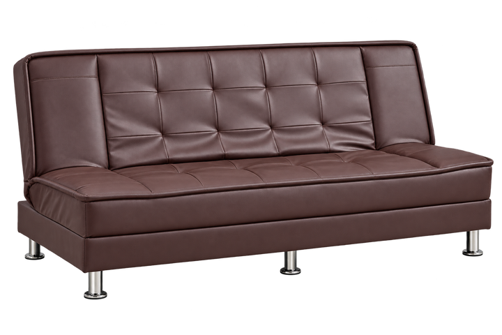 Vito leather convertible sofa bed