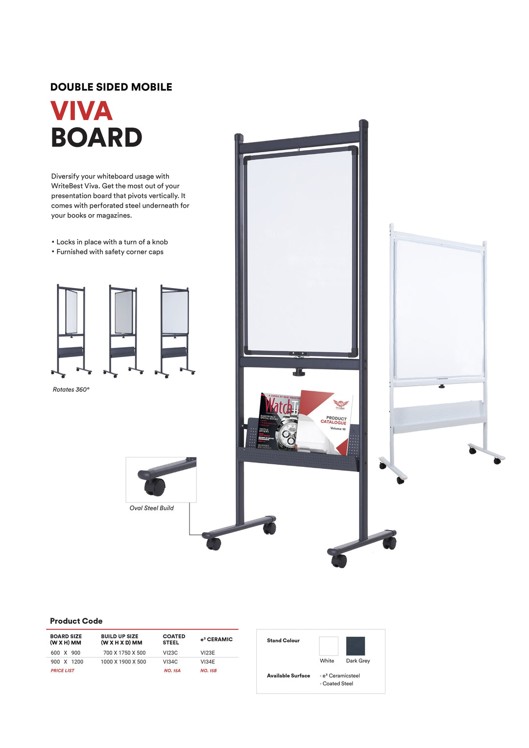 VIVA Double Sided Mobile Board