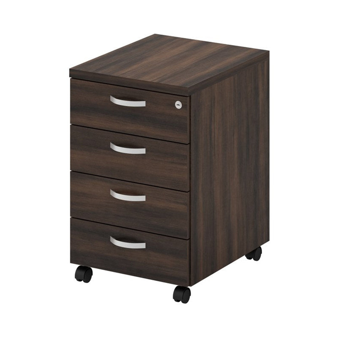 Q 4 Drawers mobile pedestal on castors — original product reference