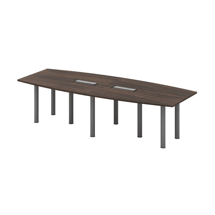 Q-Series Boat-Shape Conference Table — Large Boardroom Table product view
