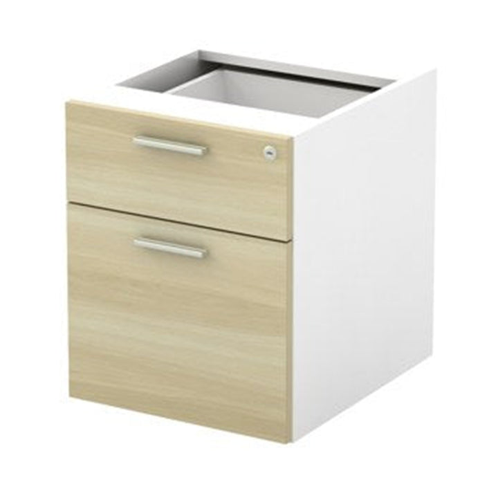 B 1 Box Drawer + 1 Filing Drawer mounted under-desk drawer unit — original product reference
