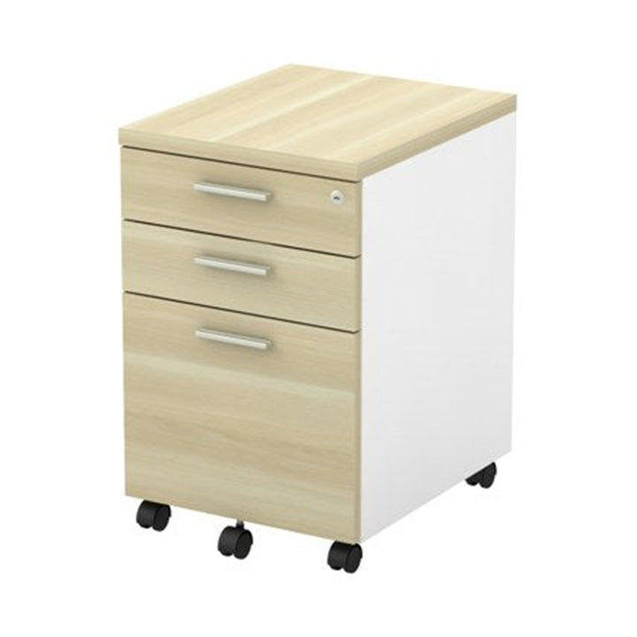 B 2 Box Drawers + 1 Filing Drawer mobile pedestal on castors — original product reference