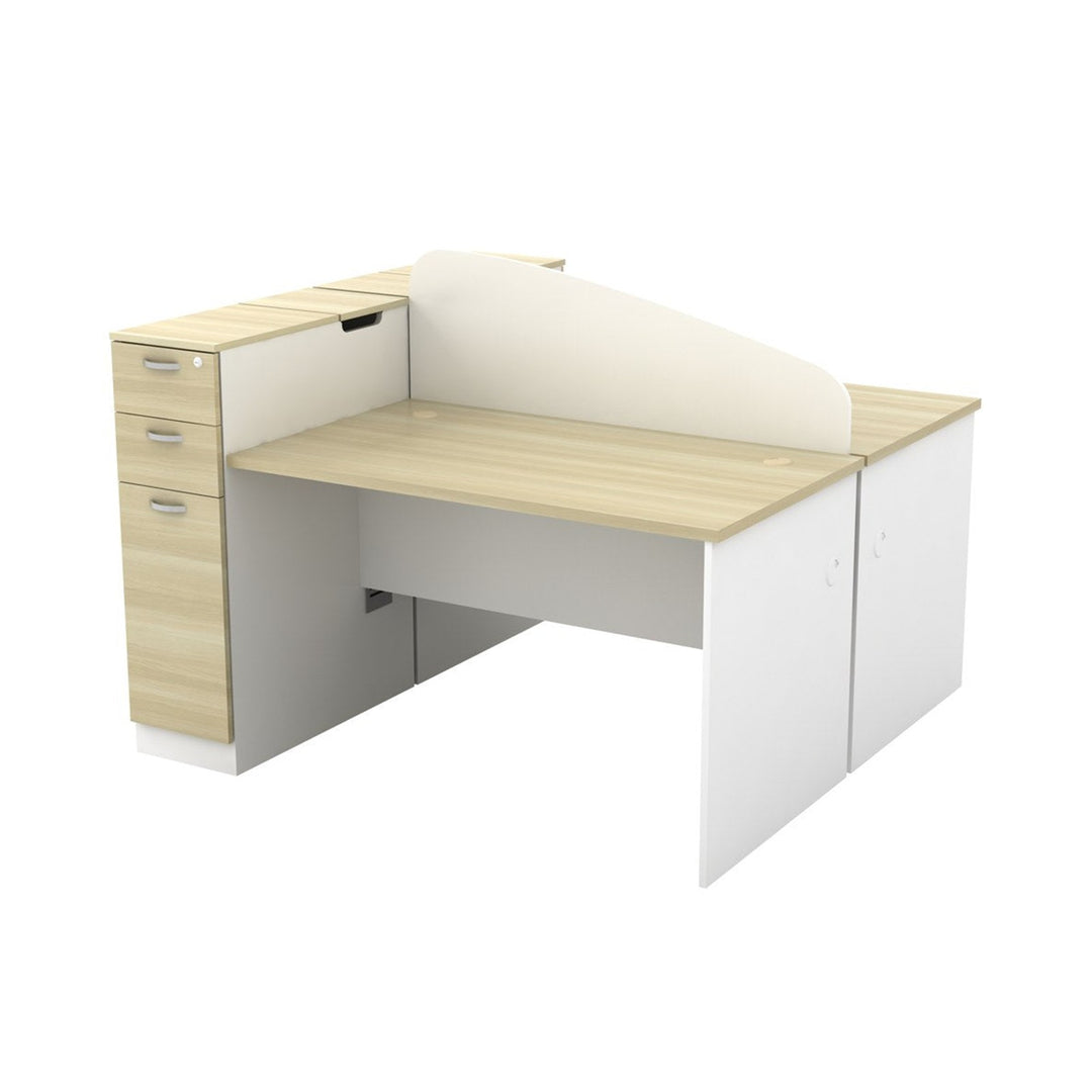 B-Series Mini Workstation Cubicle — Partition Office Desk product view