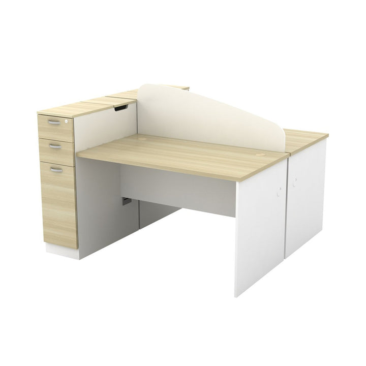 B-Series Mini Workstation Cubicle — Partition Office Desk product view
