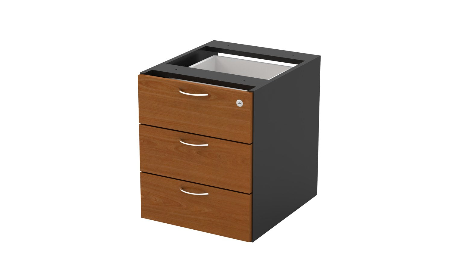G-Series 3-drawer fixed pedestal, front view